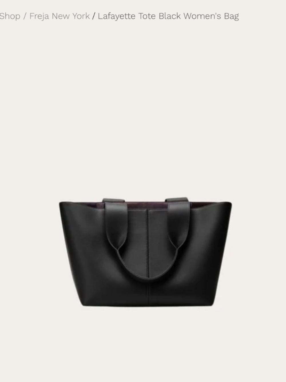 Freja New York Bag | Lafayette Tote Black - Picture 7 of 7
